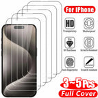 For iPhone 14 / 5PCS Clear Glass / China Mainland|High Definition