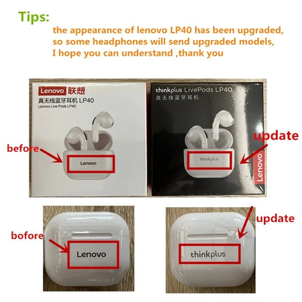 New LP40 NEW Bluetooth V5.0 Earphones Anti-sweat Lightweight Headphones Compatible With Smart Phone Laptop Computer Earbuds