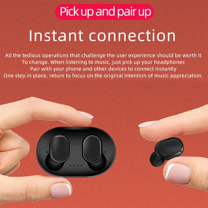 Wireless Bluetooth Earbuds A6S – HD Sound, Long Battery, iPhone & Android