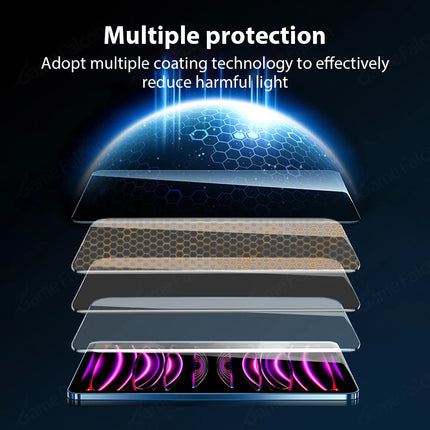 Tempered Glass Screen Protector For iPad A16 Pro 11 12.9 13 M5 M4 10th 10 Generation Air M3 5 4 3 7th 8th 9th 10.2 Mini 6 7 Film