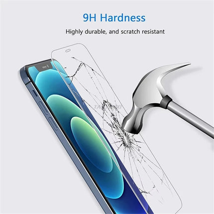 1-4Pcs Protective Glass For iPhone 17 16 15 14 13 12 11 Pro XR X XS Max Screen Protectors For iPhone 7 8 6 Plus 12 13 Mini Glass