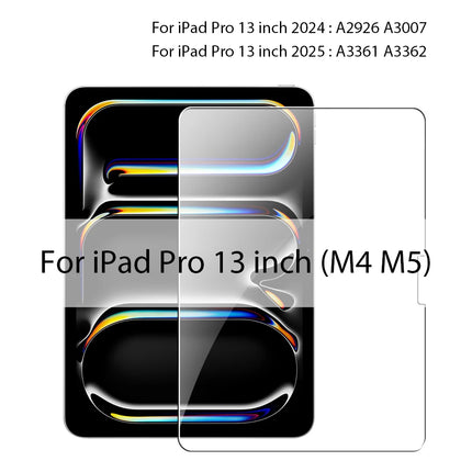 Tempered Glass Screen Protector For iPad A16 Pro 11 12.9 13 M5 M4 10th 10 Generation Air M3 5 4 3 7th 8th 9th 10.2 Mini 6 7 Film