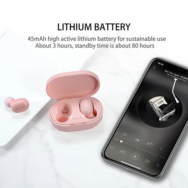 Wireless Bluetooth Earbuds A6S – HD Sound, Long Battery, iPhone & Android