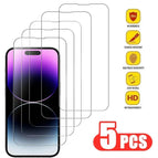 5pcs / for iphone 13pro max / Tempered glass