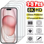 For iPhone 16Pro Max / 5PCS Tempered Glass