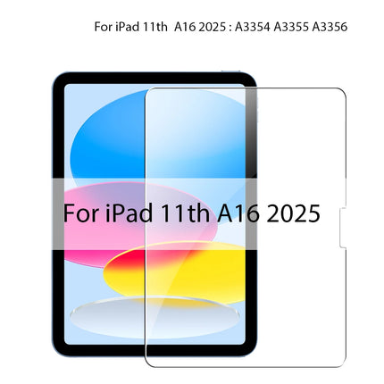 Tempered Glass Screen Protector For iPad A16 Pro 11 12.9 13 M5 M4 10th 10 Generation Air M3 5 4 3 7th 8th 9th 10.2 Mini 6 7 Film