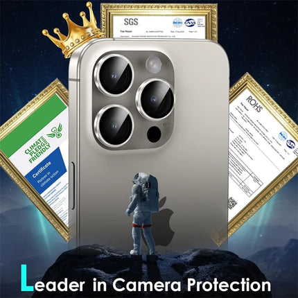 HD Clear Tempered Glass Camera Lens Protector for IPhone 17 16 15 14 13 11 Pro Max Plus 12 Mini 16Pro Ring Individual Lens Cover